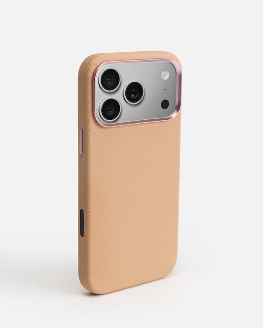 Image of Electronics Accessories. Productname: The Daily Edited iPhone 17 Pro Max Case Peach Blush in Blush colour by brand - The Daily Edited