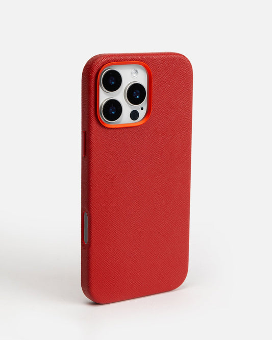 Image of Electronics Accessories. Productname: The Daily Edited iPhone 16 Pro Max Case Scarlet in Scarlet colour by brand - The Daily Edited