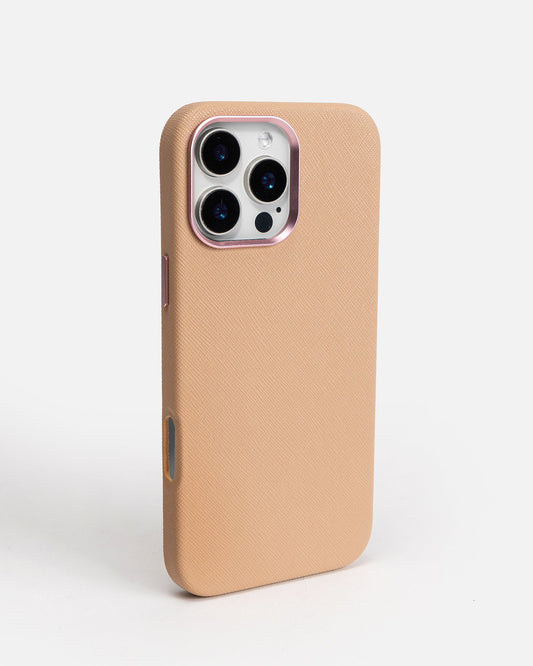 Image of Electronics Accessories. Productname: The Daily Edited iPhone 16 Pro Max Case Peach Blush in Td00282Te colour by brand - The Daily Edited