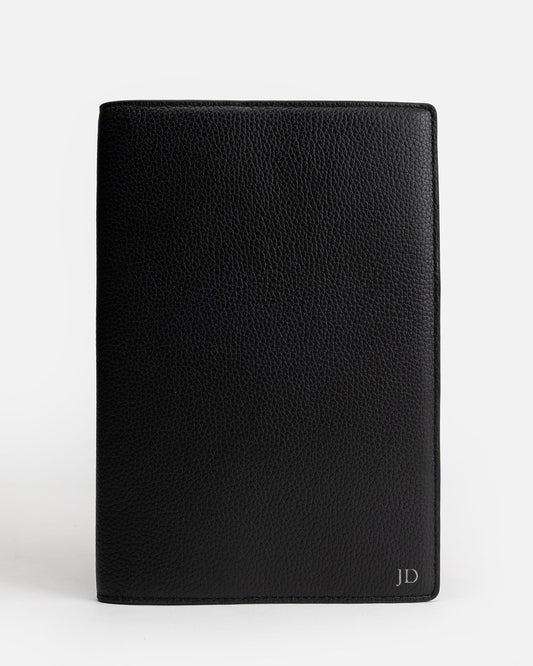 Image of Notebooks & Notepads. Product name - Jude A5 Notebook Holder Black in Black colour by brand - GROUP48