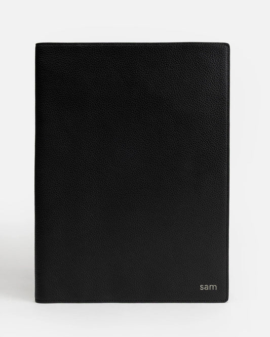 Image of Notebooks & Notepads. Product name - Jude A4 Notebook Holder Black in Black colour by brand - GROUP48