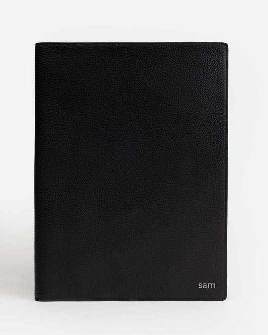 Image of Notebooks & Notepads. Productname: Jude A4 Notebook Holder black in Black colour by brand - GROUP48