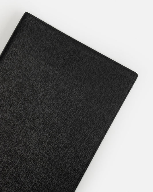 Image of Others. Productname: The Daily Edited Jude A4 Notebook Holder Black in Black colour by brand - The Daily Edited