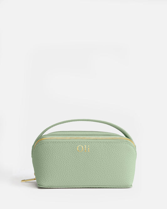 Image of Health & Beauty. Product name - Olivia Medium Travel Case Sage in Sage colour by brand - GROUP48