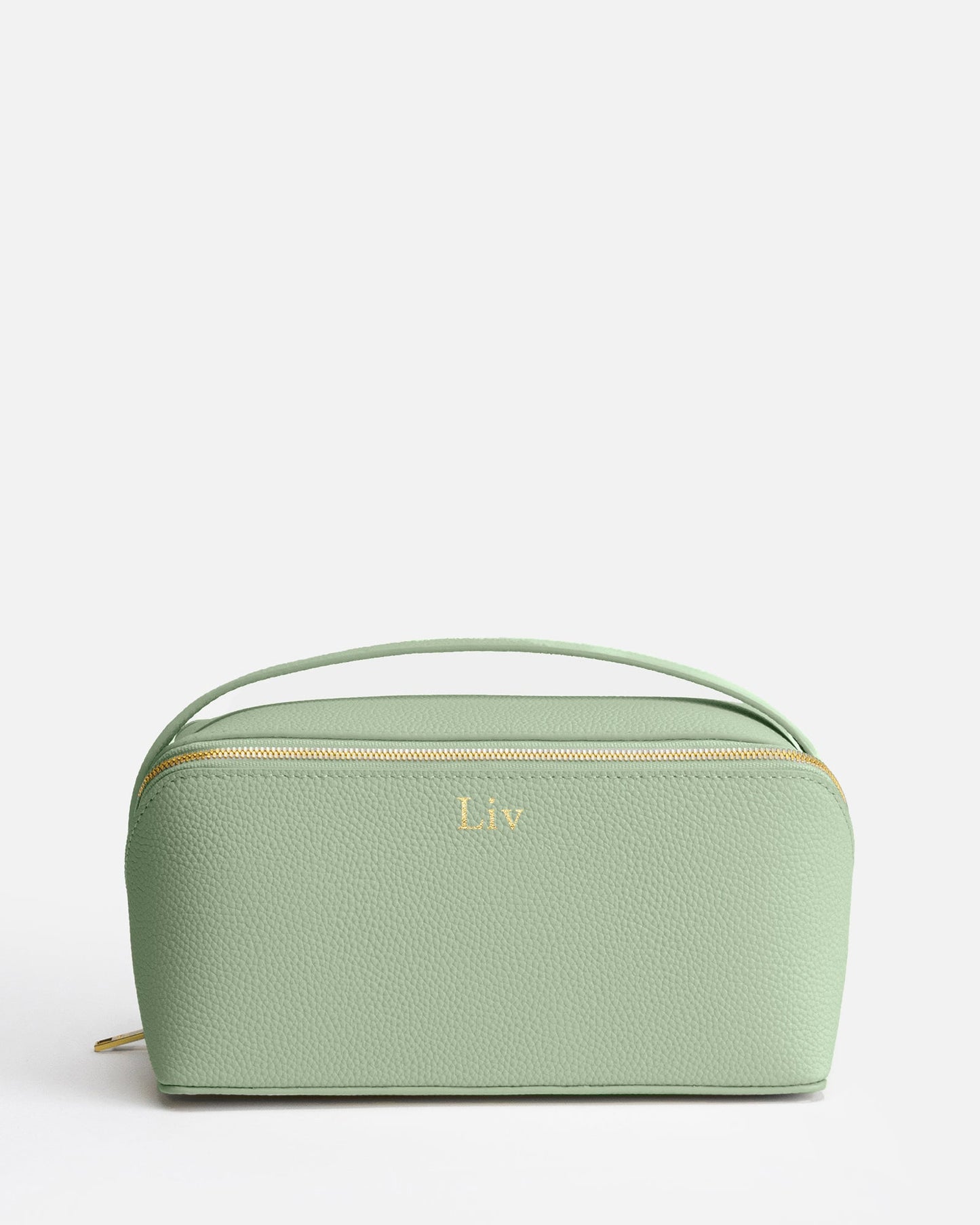 Image of Health & Beauty. Product name - Olivia Large Travel Case Sage in Sage colour by brand - GROUP48