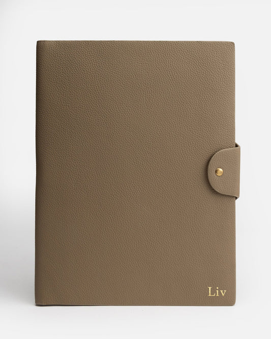 Image of Notebooks & Notepads. Product name - Olivia A4 Compendium Sepia in Sepia colour by brand - GROUP48