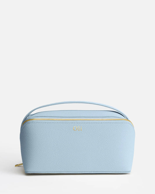 Image of Health & Beauty. Product name - Olivia Large Travel Case Baby Blue in Blue colour by brand - GROUP48