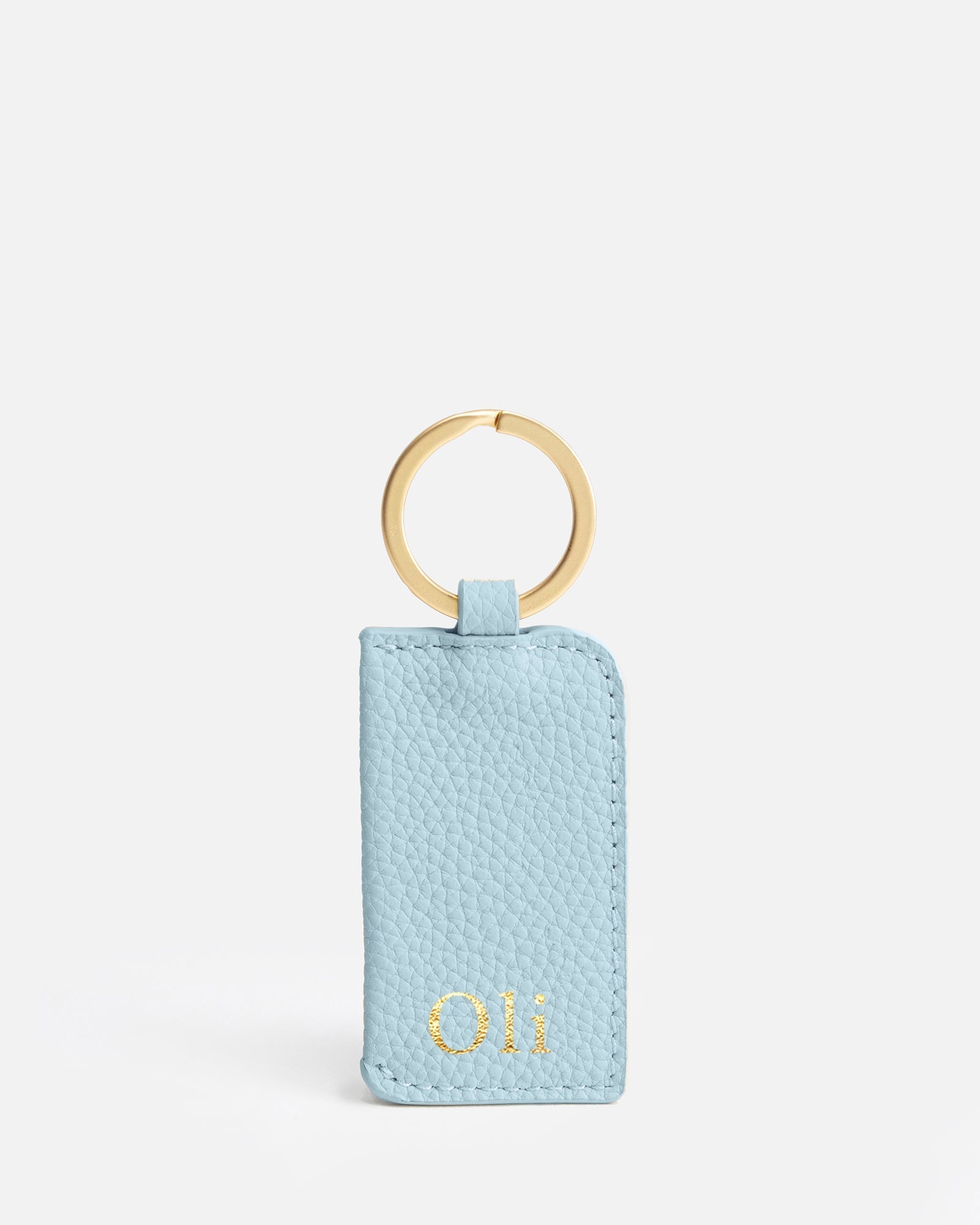 Image of Keychains. Product name - Olivia Keyring Baby Blue in Blue colour by brand - The Daily Edited