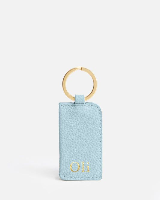Image of Keychains. Product name - Olivia Keyring Baby Blue in Blue colour by brand - The Daily Edited