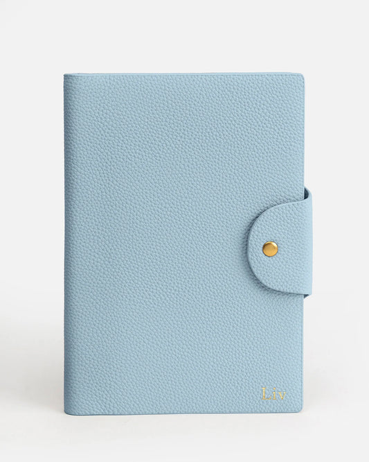 Image of Notebooks & Notepads. Product name - Olivia A5 Notebook Holder Baby Blue in Blue colour by brand - GROUP48