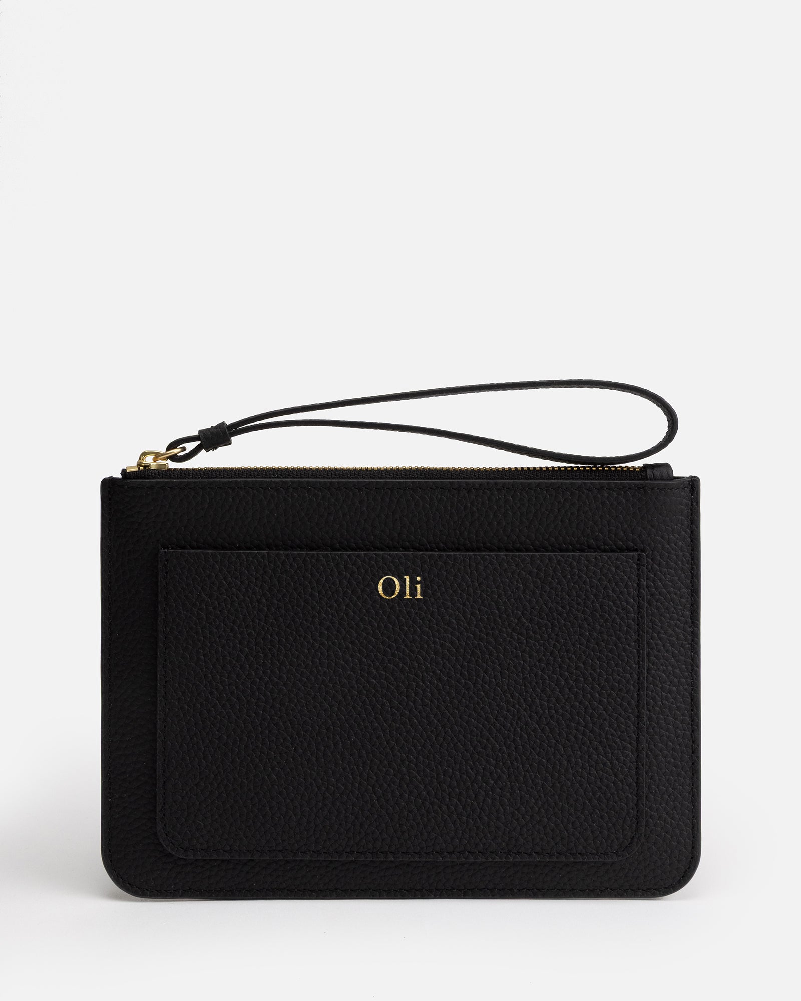 Image of Bags. Product name - Olivia Pouch Black in Black colour by brand - GROUP48
