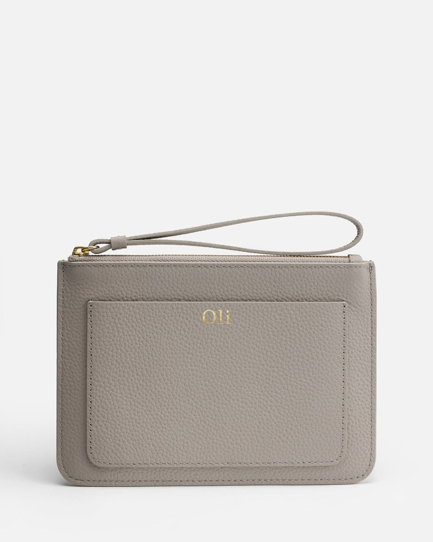 Image of Bags. Product name - Olivia Pouch Whisper Grey in Grey colour by brand - GROUP48