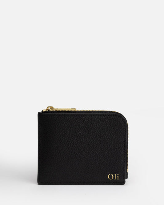 Image of Wallets & Money Clips. Product name - Olivia Wallet With Card Holder Black in Black colour by brand - GROUP48