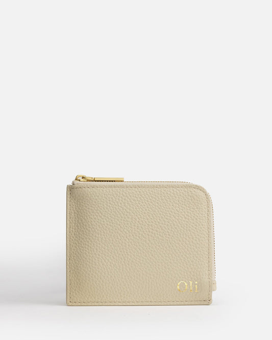 Image of Wallets & Money Clips. Product name - Olivia Wallet With Card Holder Oat in Oat colour by brand - GROUP48