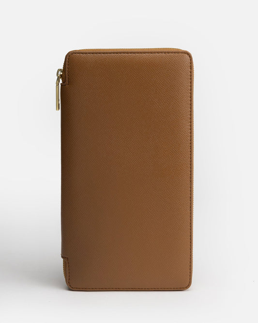 GROUP48 Essentials Zip Travel Wallet Rich (Tan)