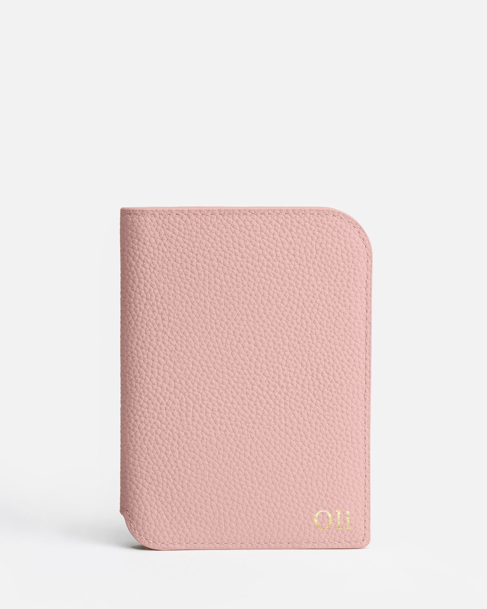 Image of Badge & Pass Holders. Product name - Olivia Passport Holder Soft Pink in Pink colour by brand - The Daily Edited