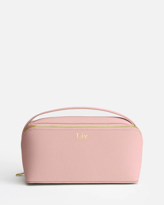 Image of Health & Beauty. Product name - Olivia Large Travel Case Soft Pink in Pink colour by brand - GROUP48