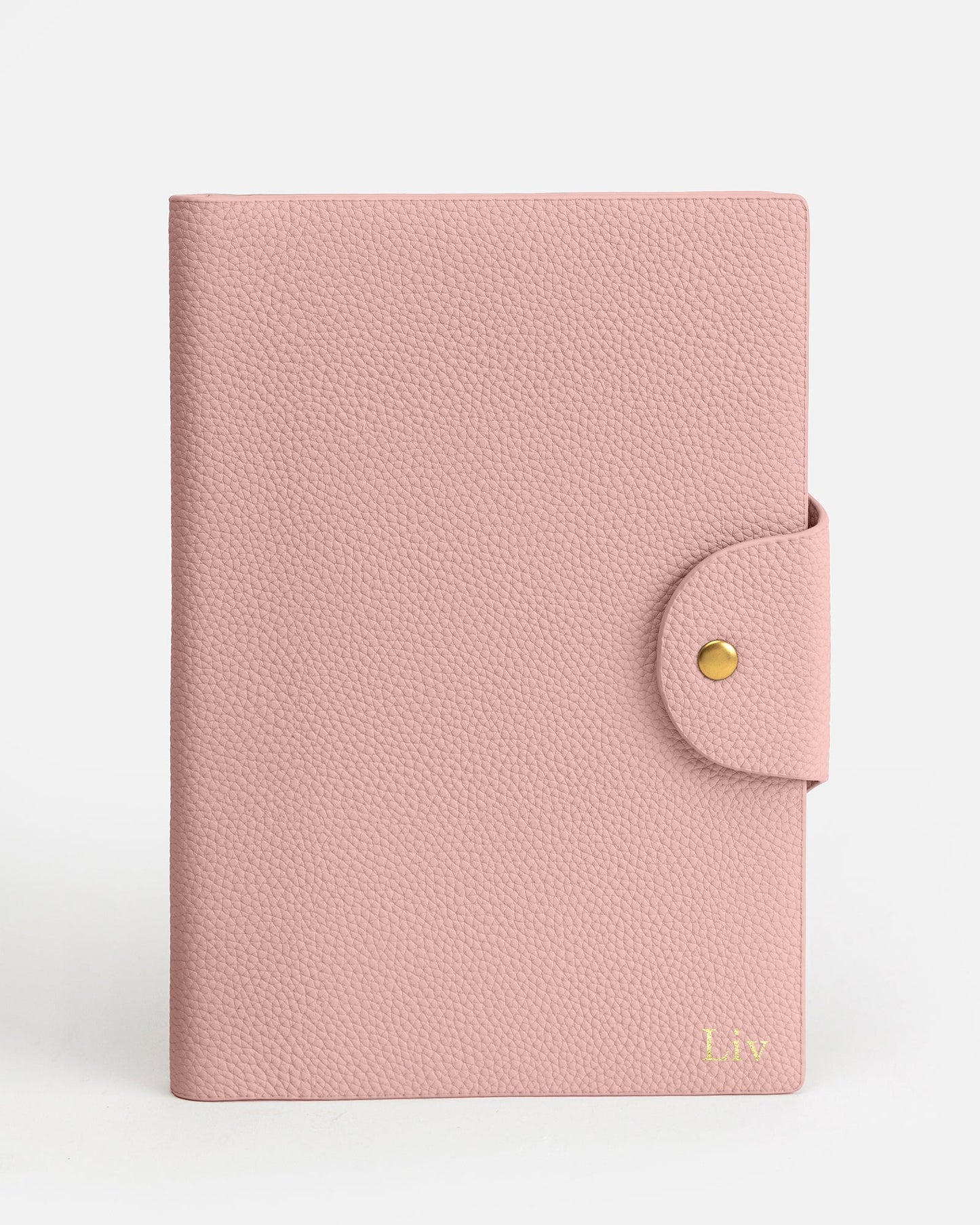 Image of Notebooks & Notepads. Product name - Olivia A5 Notebook Holder Soft Pink in Pink colour by brand - The Daily Edited