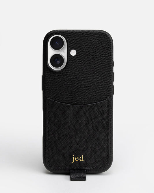 Image of Mobile Phone Cases. Product name - iPhone 17 Case with Crossbody Strap Black in Black colour by brand - GROUP48