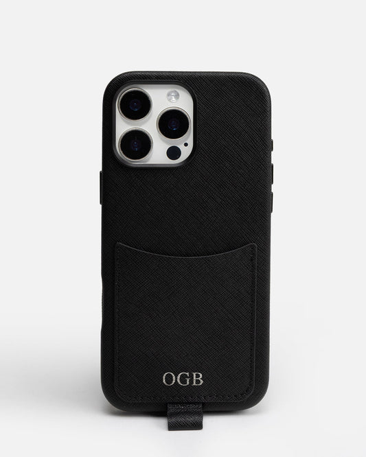 Image of Mobile Phone Cases. Product name - iPhone 16 Pro Max Case with Crossbody Strap Black in Black colour by brand - GROUP48