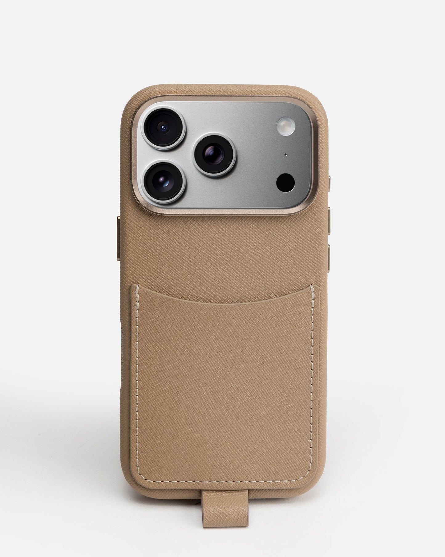 GROUP48 iPhone 17 Pro Case with Crossbody Strap (Latte)
