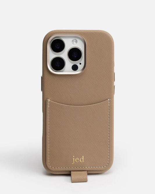Image of Mobile Phone Cases. Product name - iPhone 16 Pro Case with Crossbody Strap Latte in Latte colour by brand - GROUP48