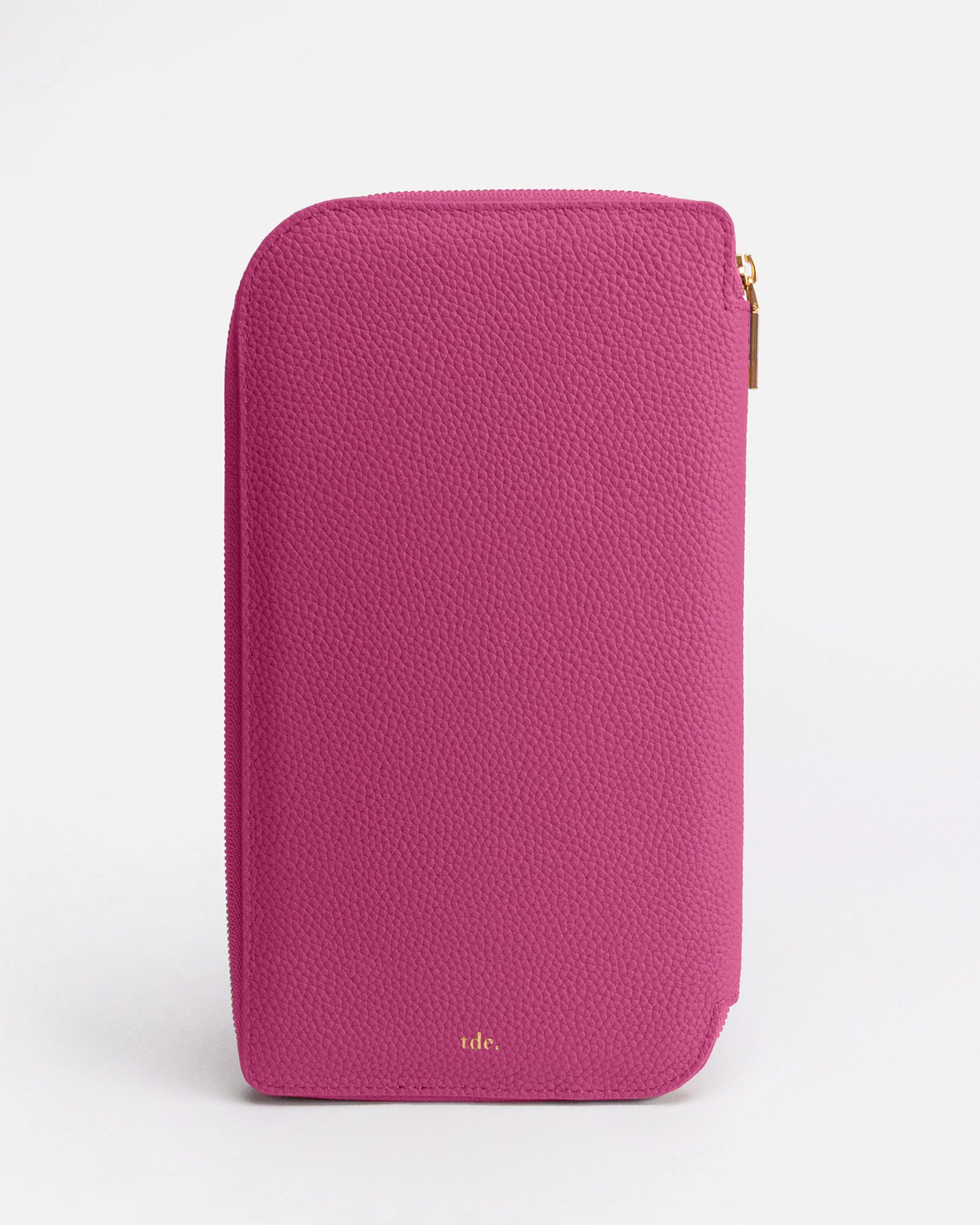 Image of Wallets & Money Clips. Product name - OLIVIA FAMILY TRAVEL WALLET in Fushia colour by brand - GROUP48