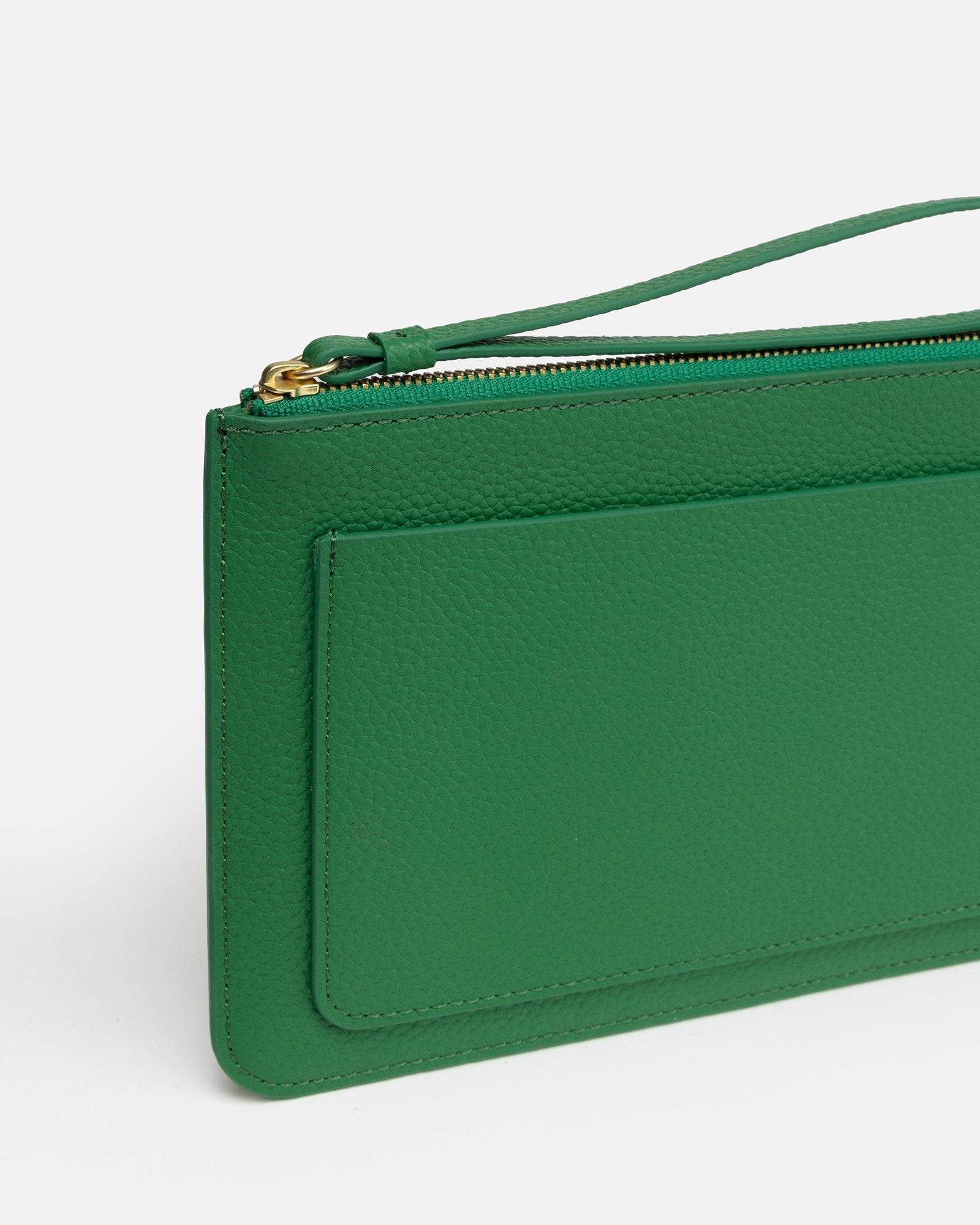 Image of Bags. Product name - OLIVIA POUCH in Emerald colour by brand - GROUP48