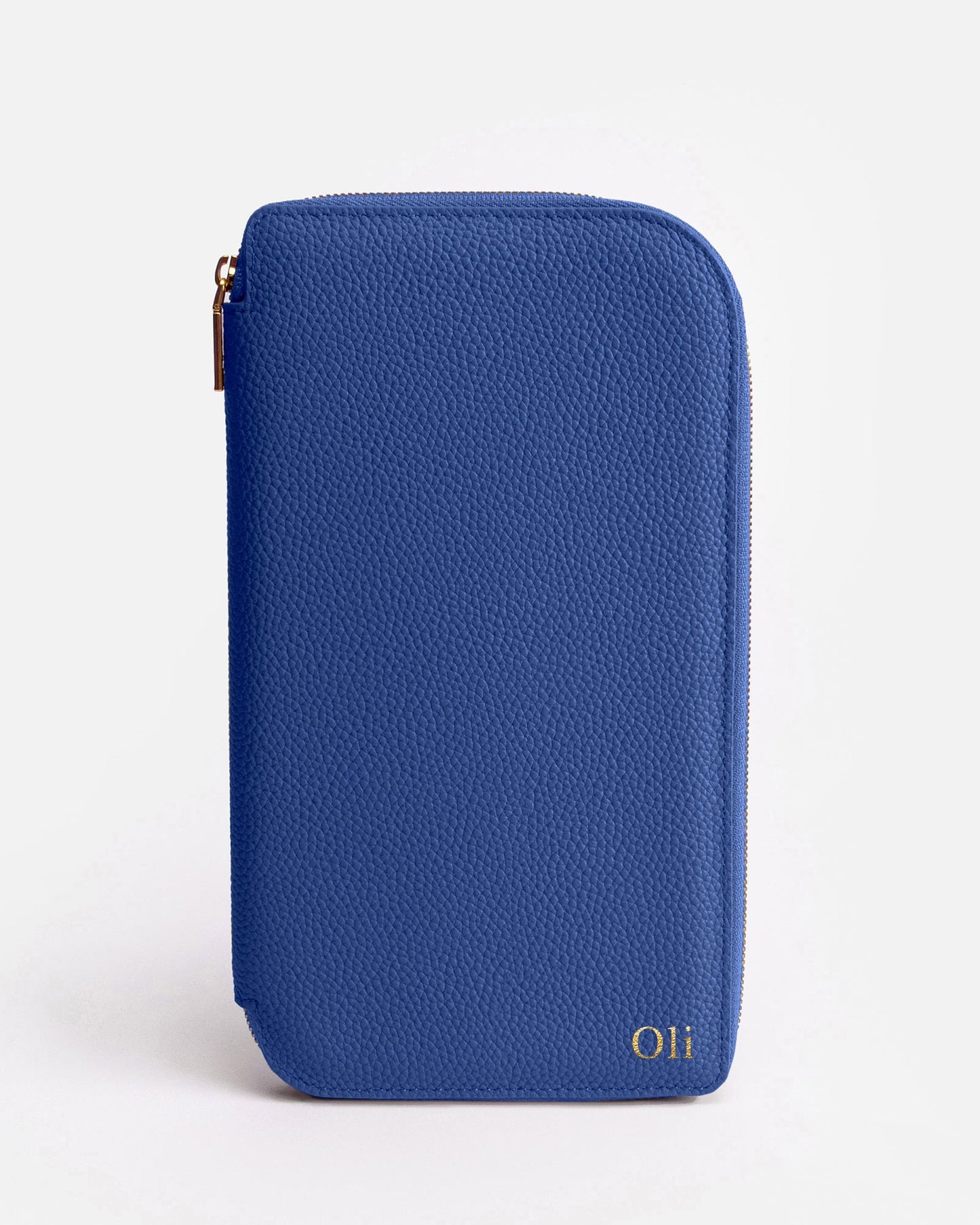 Image of Wallets & Money Clips. Product name - Olivia Family Travel Wallet Ocean Blue in Blue colour by brand - The Daily Edited