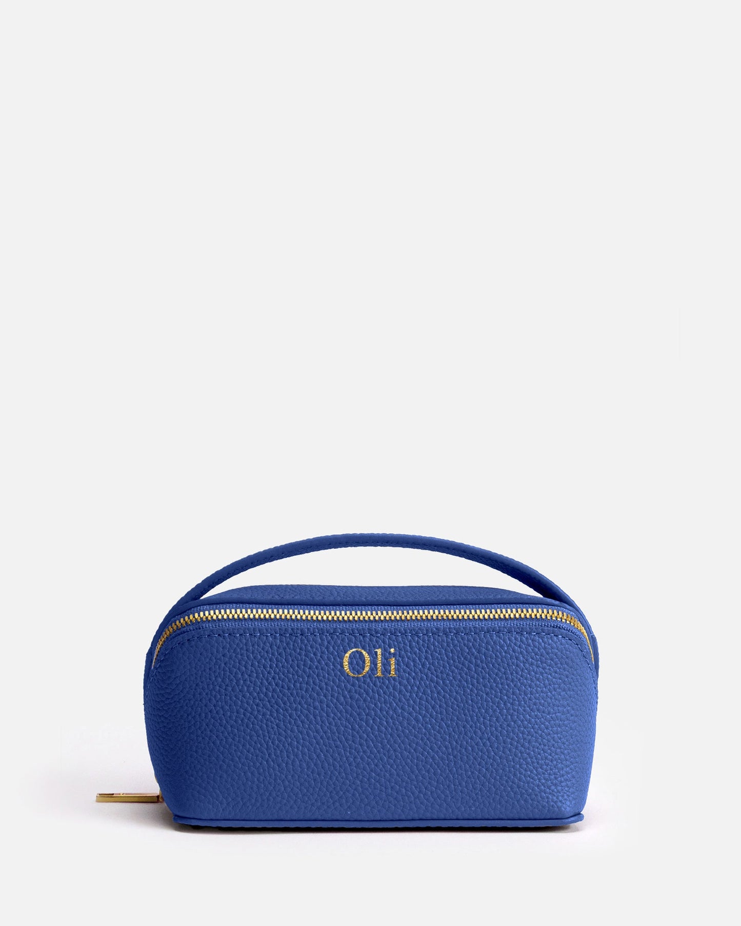 Image of Health & Beauty. Product name - Olivia Medium Travel Case Ocean Blue in Blue colour by brand - The Daily Edited