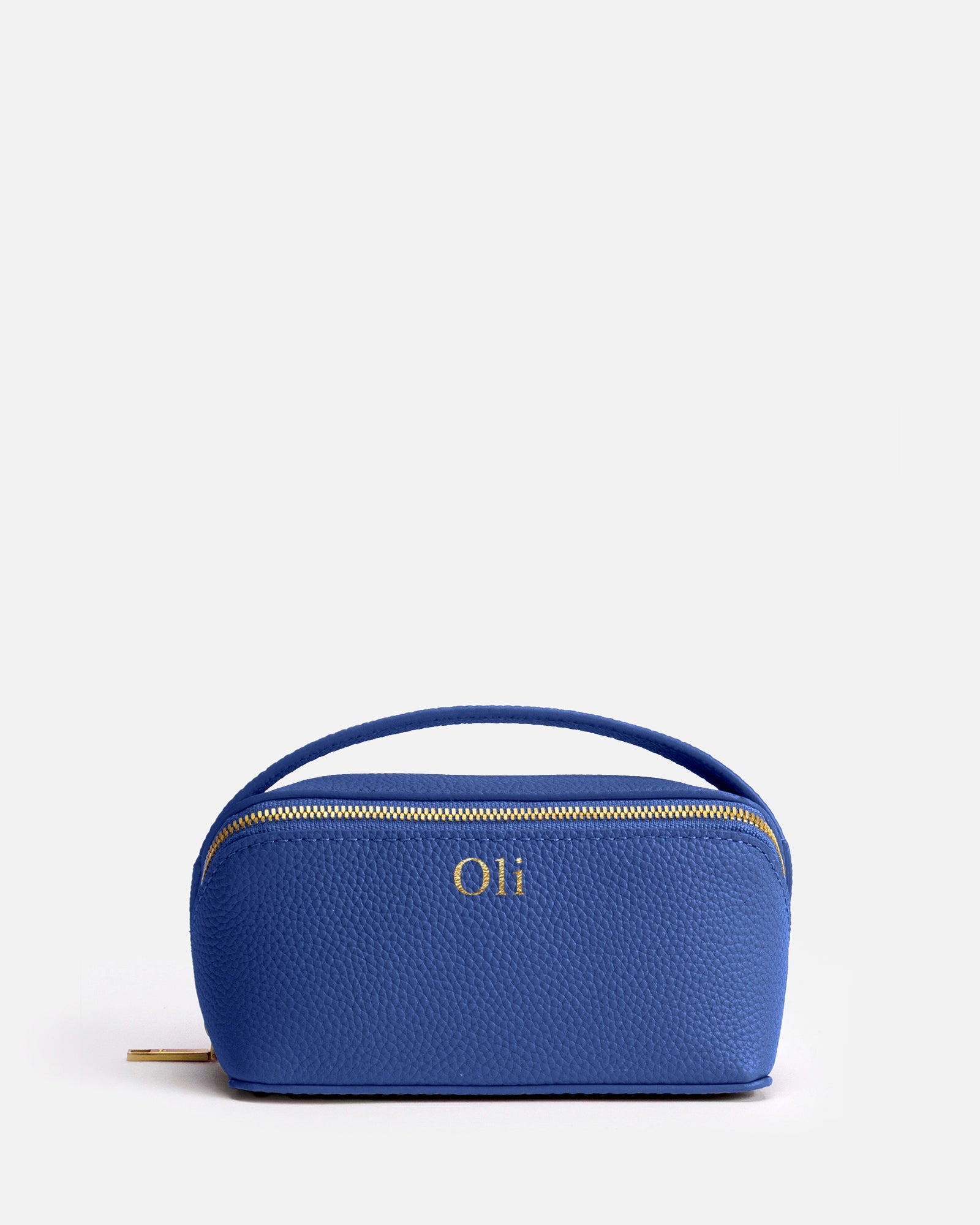 Image of Health & Beauty. Product name - Olivia Medium Travel Case Ocean Blue in Blue colour by brand - The Daily Edited