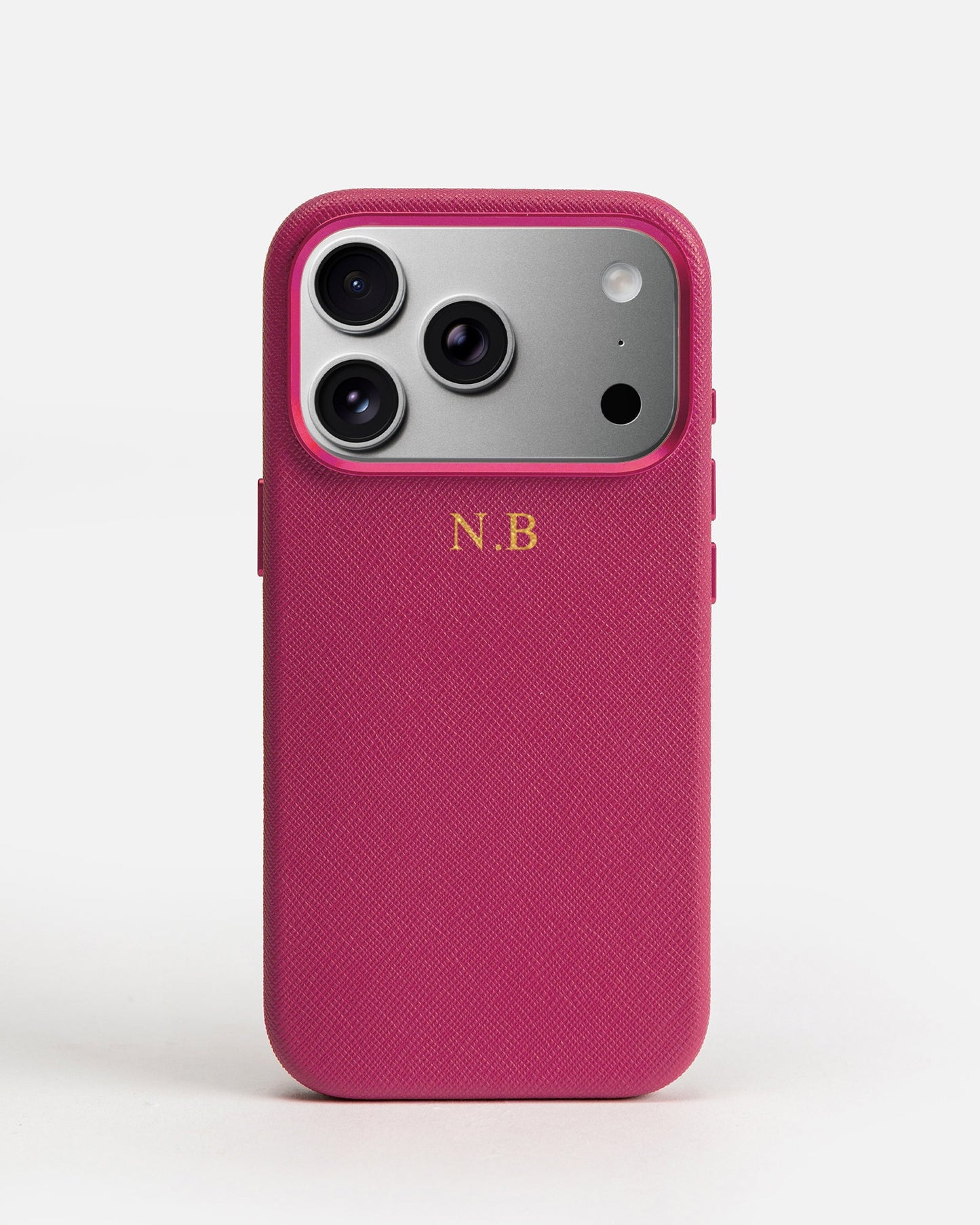 Image of Mobile Phone Cases. Product name - iPhone 17 Pro Case Fuchsia in Fuchsia colour by brand - The Daily Edited