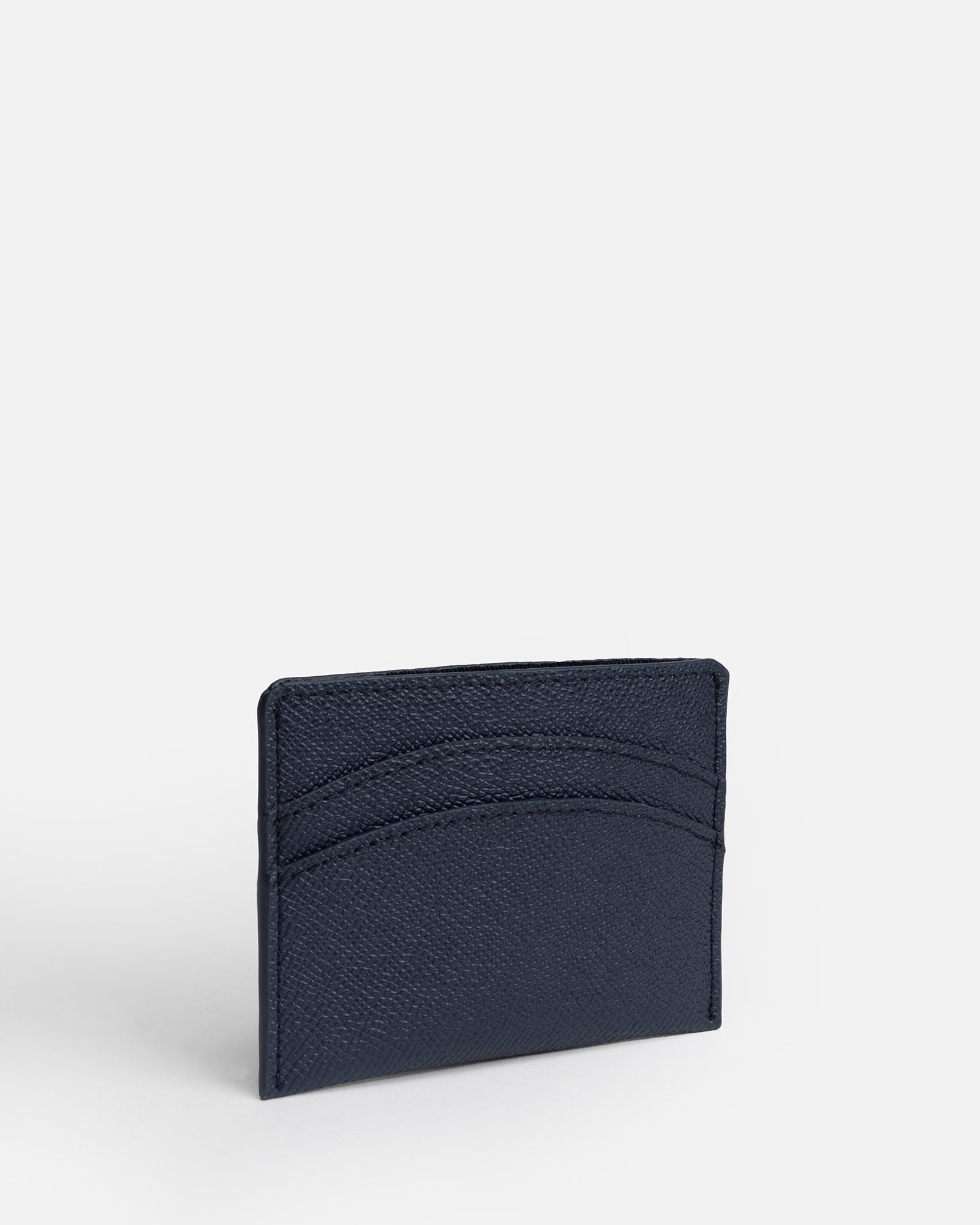Image of Wallets & Money Clips. Product name - Essentials Double Cardholder Navy in Navy colour by brand - The Daily Edited