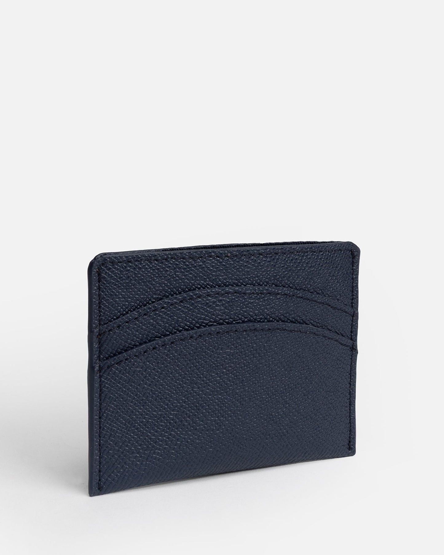Image of Wallets & Money Clips. Product name - Essentials Double Cardholder Navy in Navy colour by brand - The Daily Edited