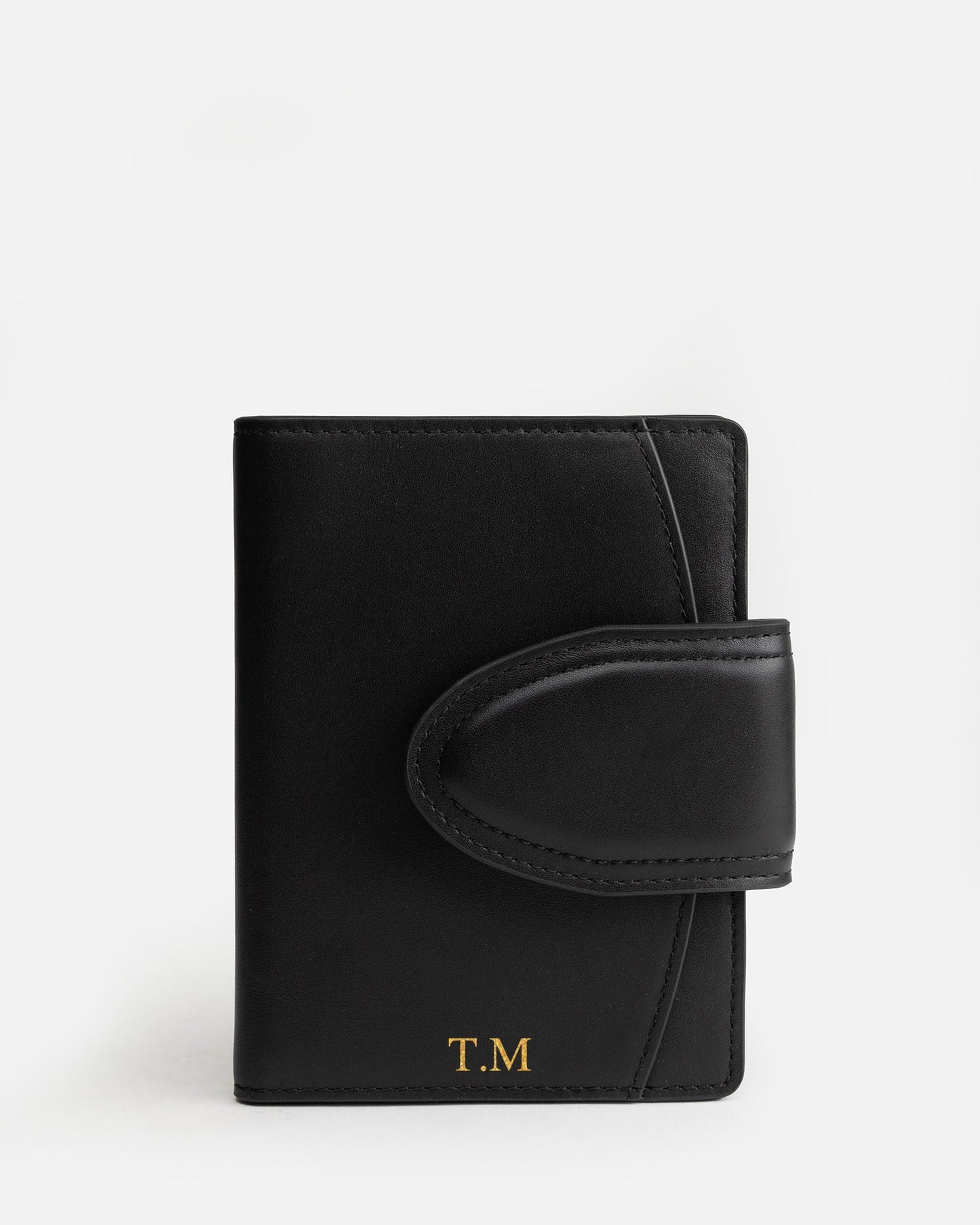 Image of Badge & Pass Holders. Product name - Zara Passport Holder Black in Black colour by brand - The Daily Edited