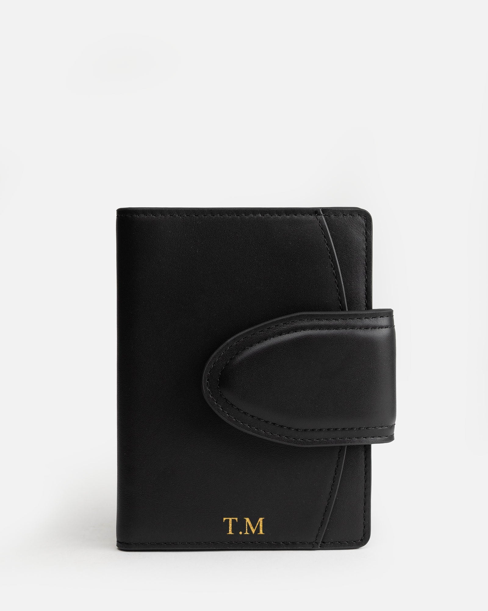 Image of Badge & Pass Holders. Product name - Zara Passport Holder Black in Black colour by brand - The Daily Edited