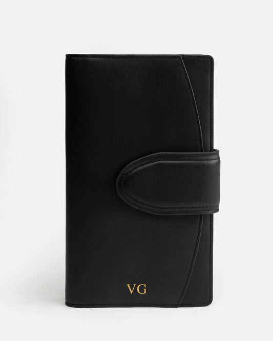 Image of Wallets & Money Clips. Product name - Zara Travel Wallet Black in Black colour by brand - The Daily Edited