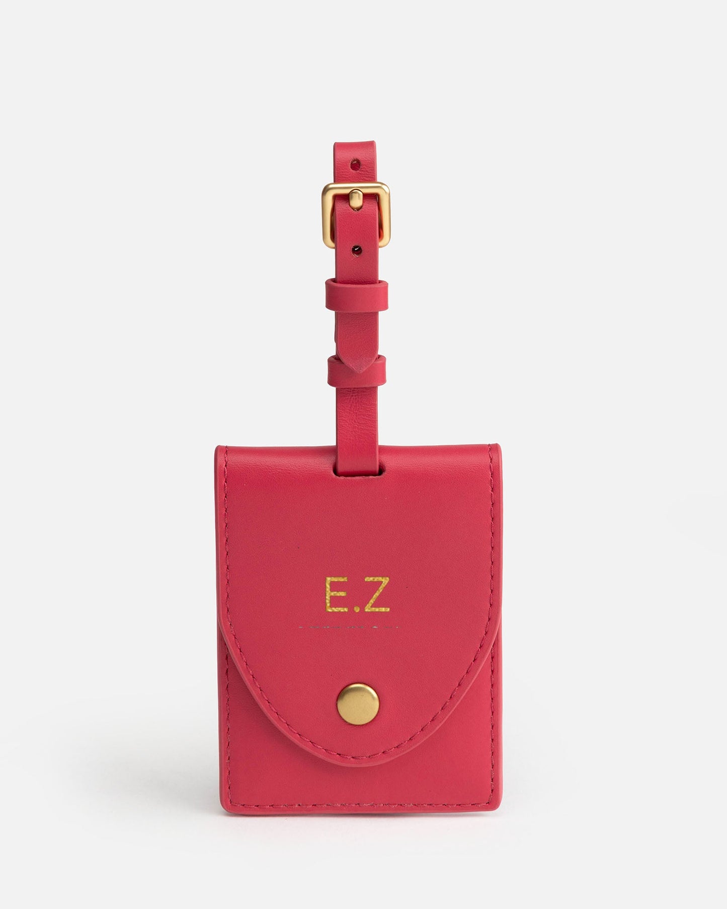 Image of Badge & Pass Holders. Product name - Zara Luggage Tag Watermelon in Watermelon colour by brand - The Daily Edited