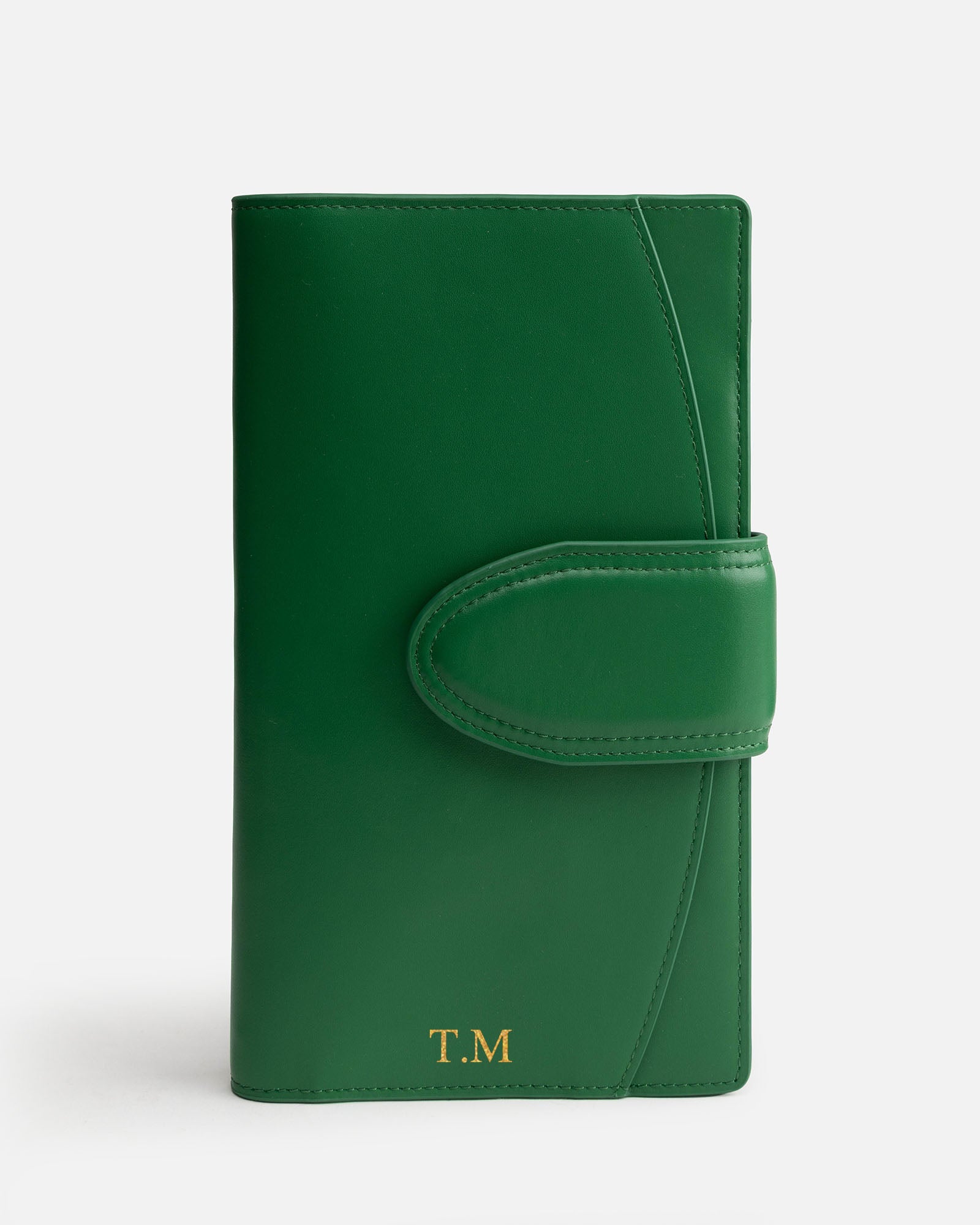 Image of Wallets & Money Clips. Product name - Zara Travel Wallet Bold Green in Green colour by brand - The Daily Edited