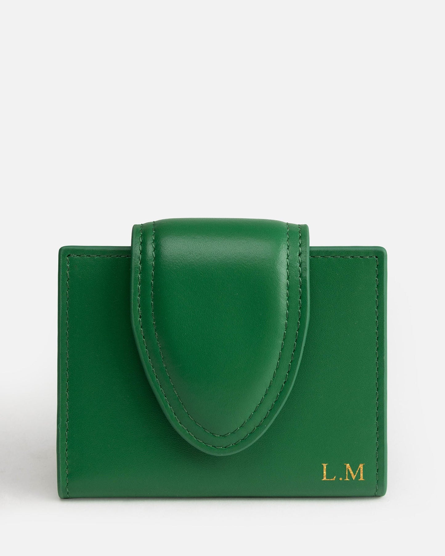 Image of Wallets & Money Clips. Product name - Zara Card Holder Bold Green in Green colour by brand - The Daily Edited
