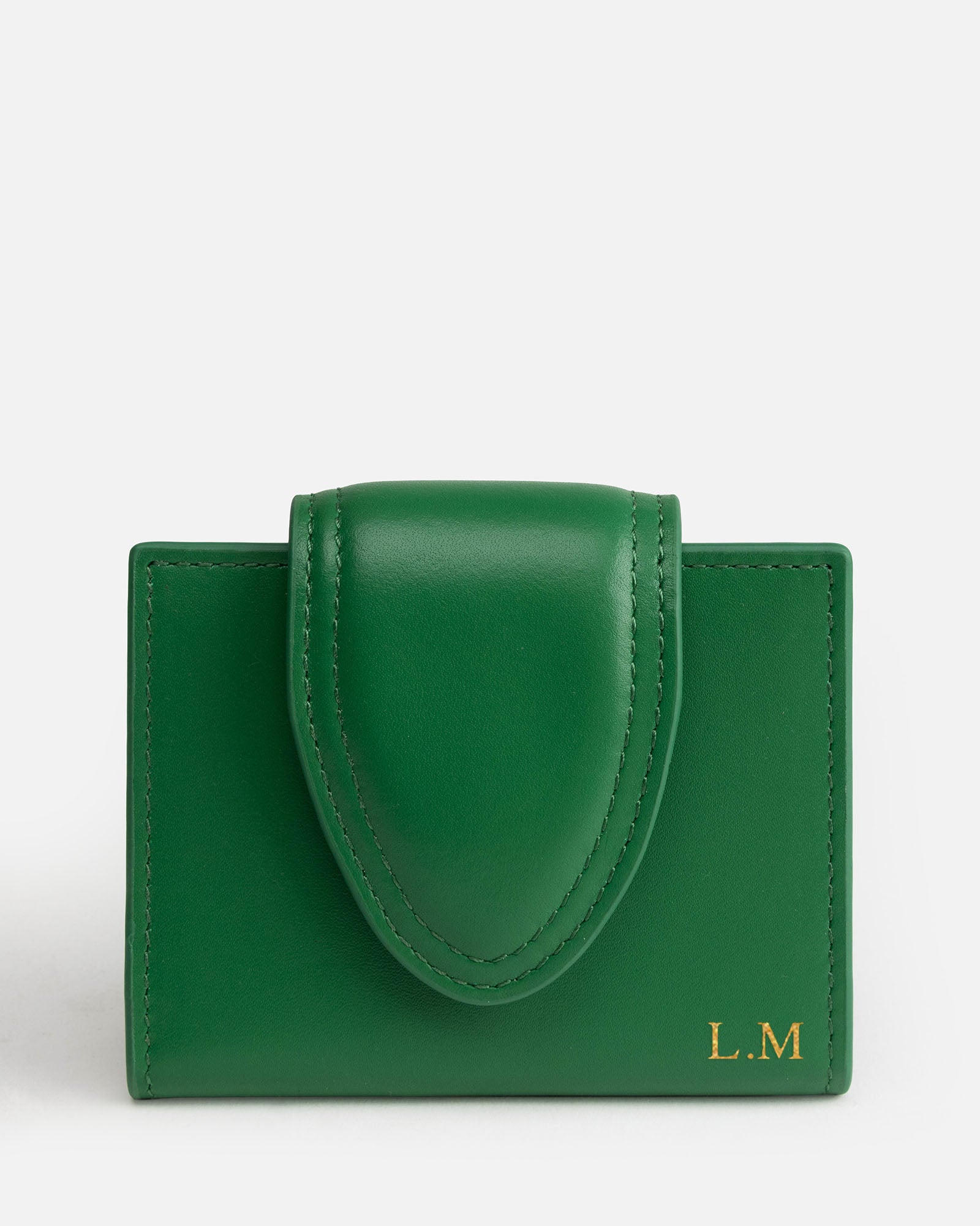 Image of Wallets & Money Clips. Product name - Zara Card Holder Bold Green in Green colour by brand - The Daily Edited