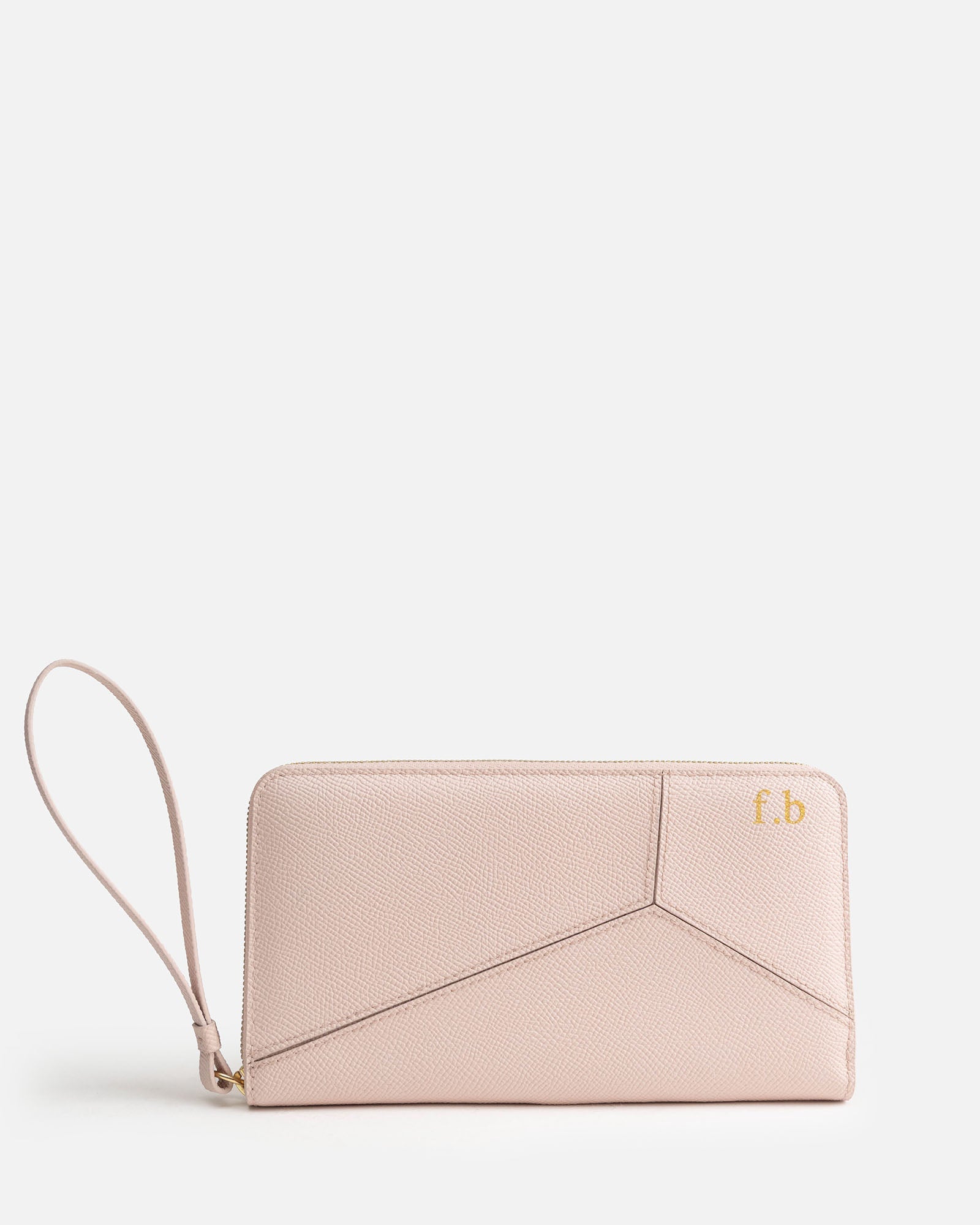 Image of Wallets & Money Clips. Product name - Frankie Zip Wallet Light Pink in Pink colour by brand - The Daily Edited