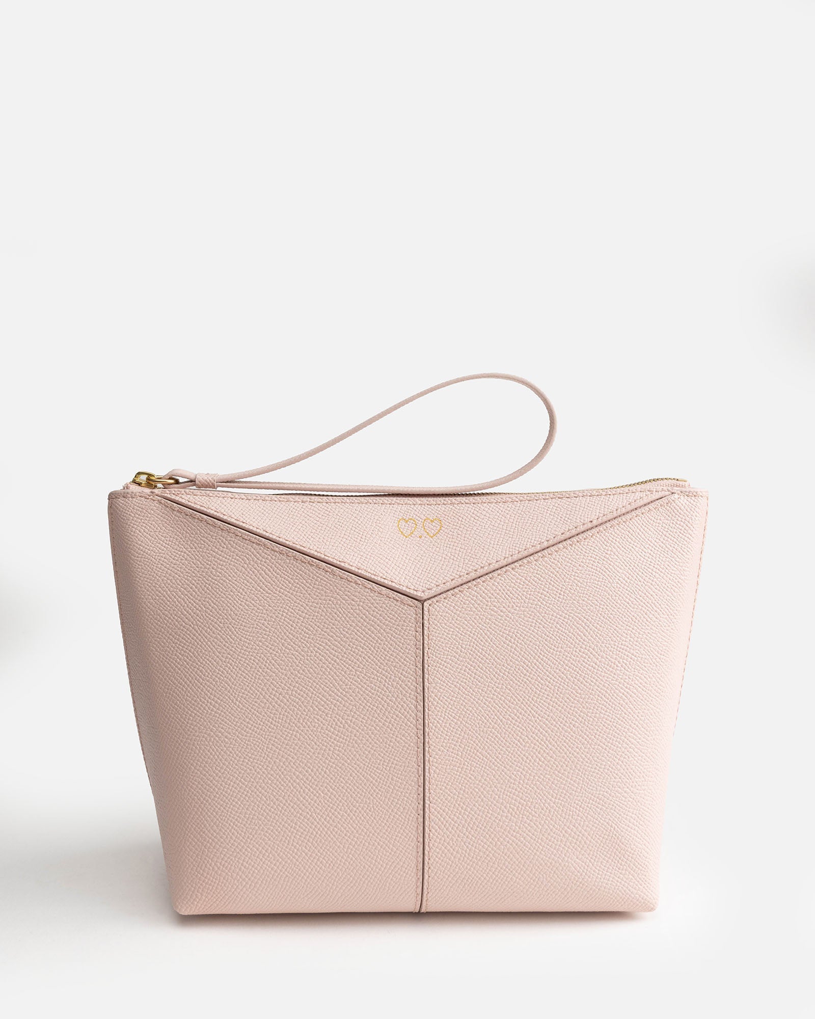 Image of Bags. Product name - Frankie Cosmetic Pouch Light Pink in Pink colour by brand - The Daily Edited