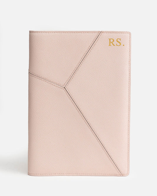 Image of Notebooks & Notepads. Product name - Frankie A5 Notebook Holder Light Pink in Pink colour by brand - The Daily Edited