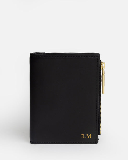 Image of Wallets & Money Clips. Product name - Remy Wallet Black in Black colour by brand - The Daily Edited