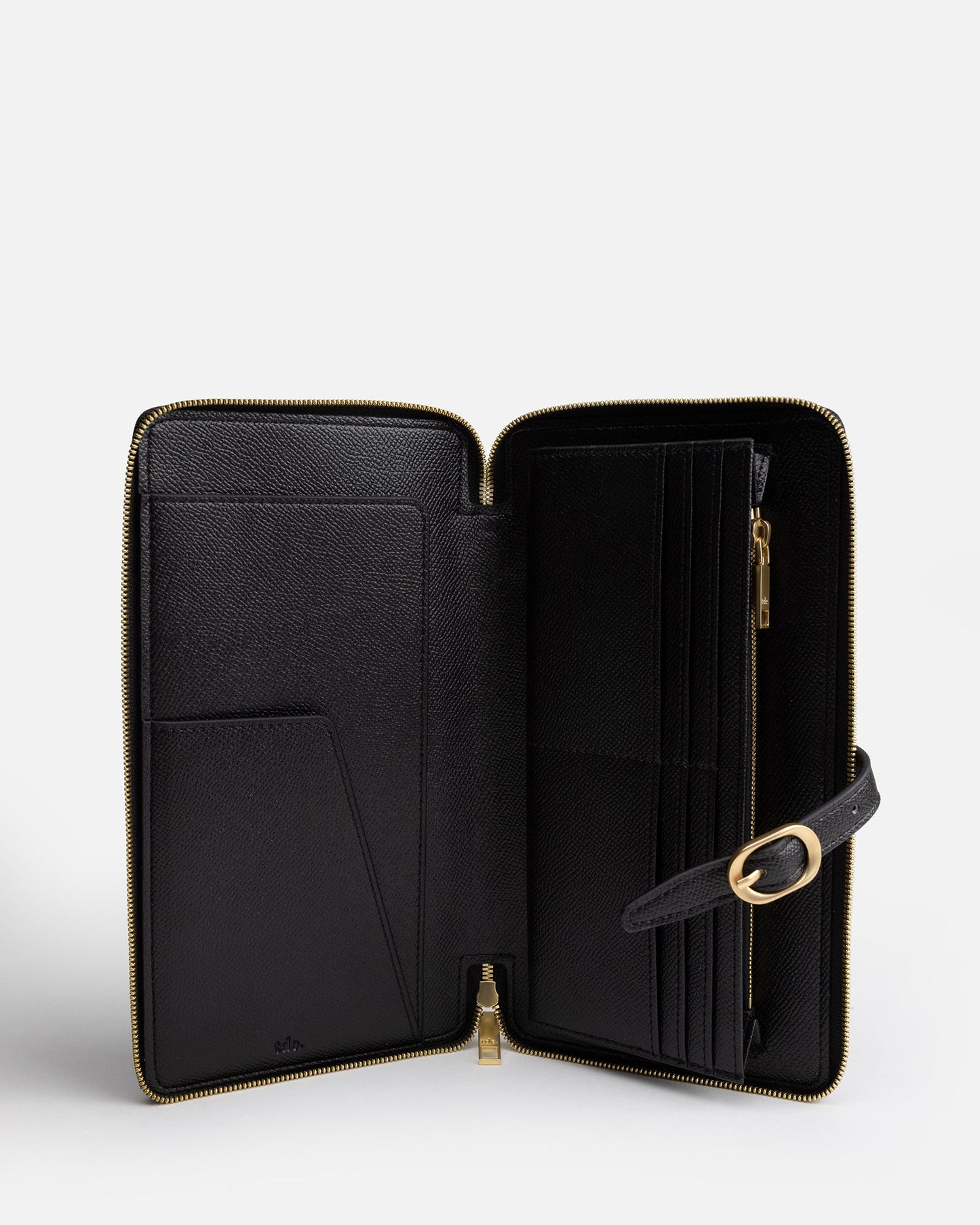 The Daily Edited Aria Zip Travel Wallet (Black)