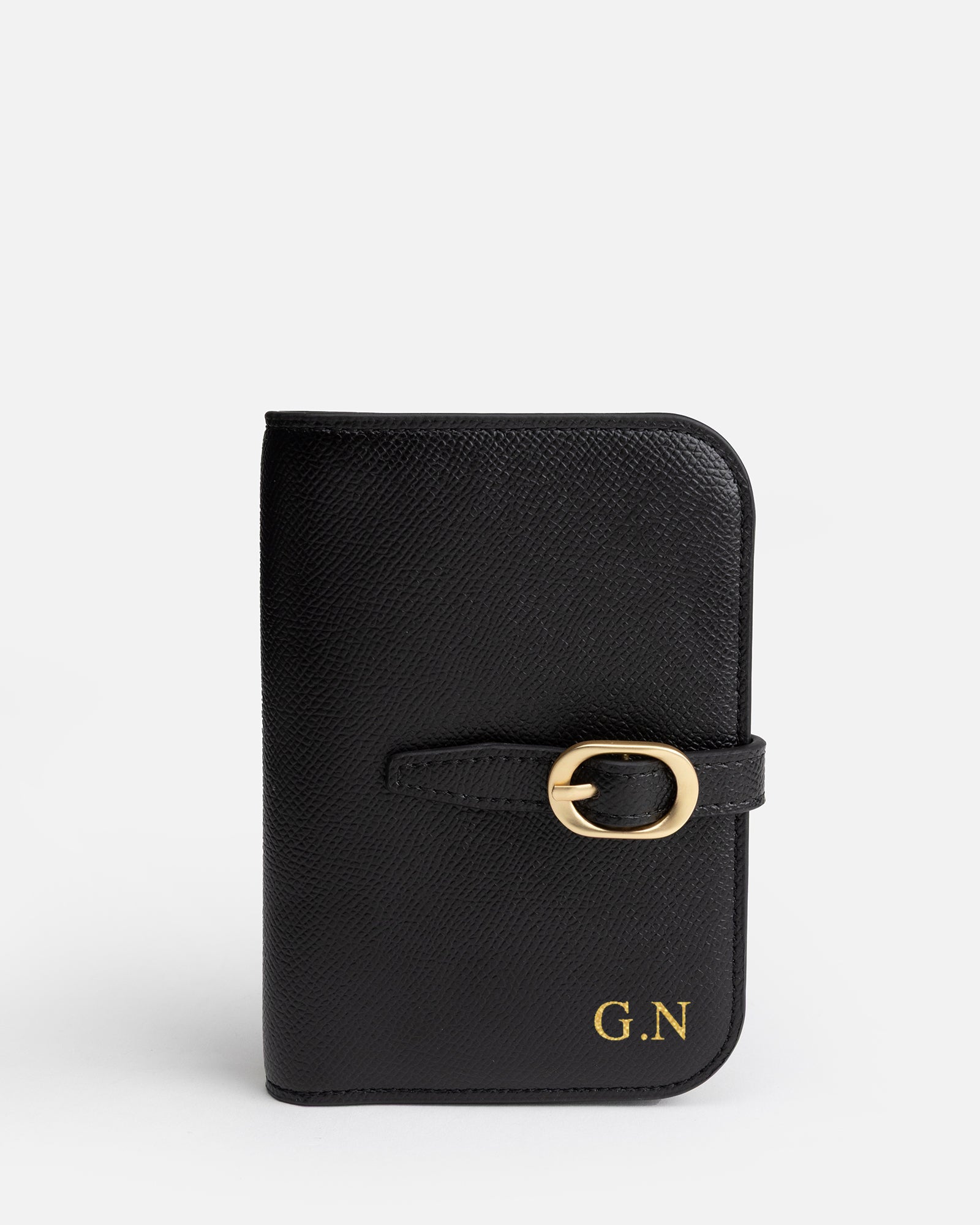 Image of Others. Product name - Aria Passport Cover Black in Black colour by brand - The Daily Edited