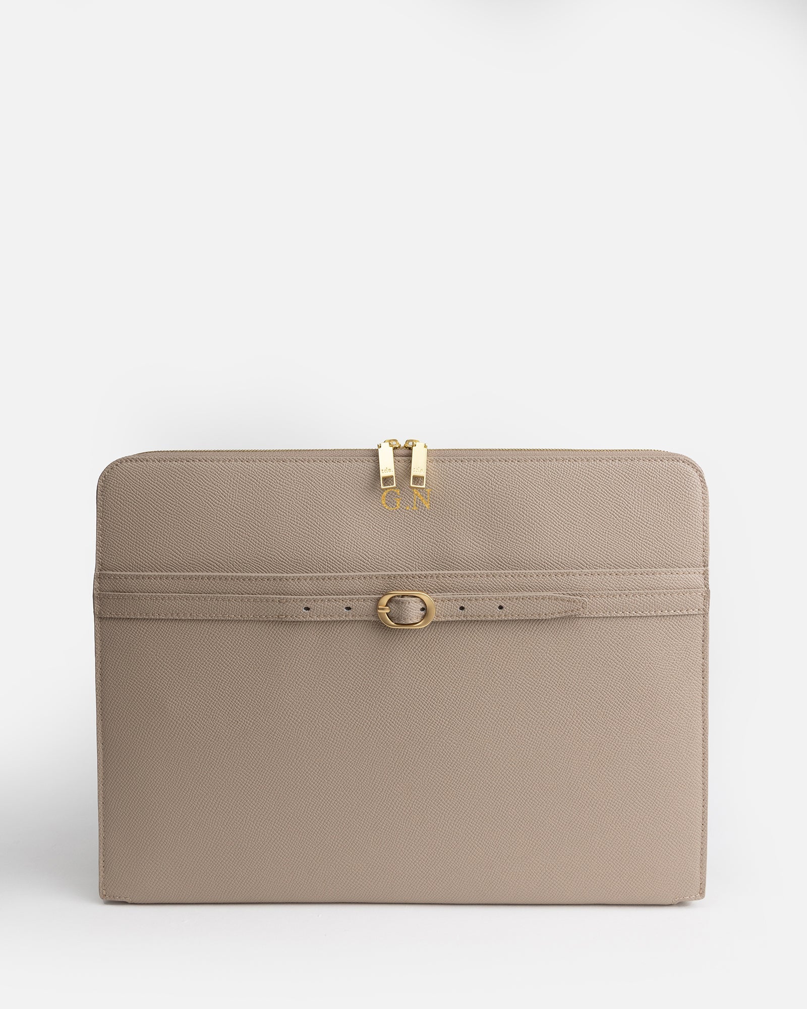 Image of Electronics Accessories. Product name - Aria 13" Laptop Cover Sepia in Sepia colour by brand - The Daily Edited