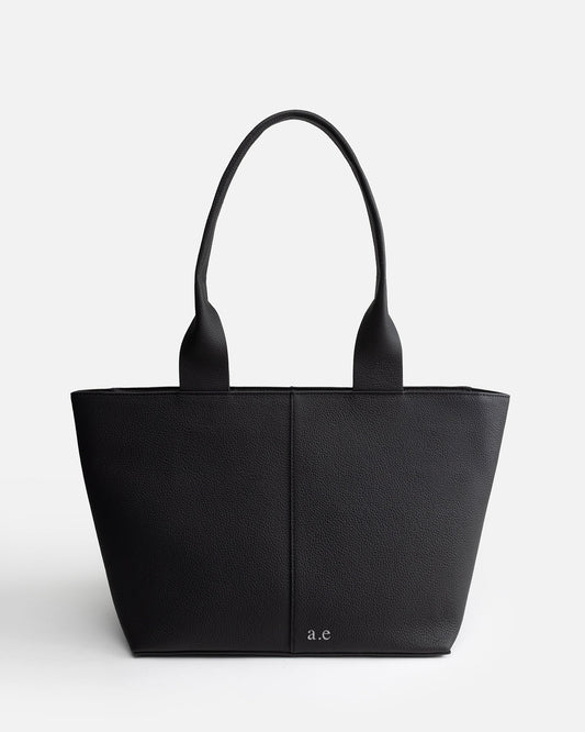 Image of Bags. Product name - Olivia Shoulder Tote Black in Black colour by brand - The Daily Edited