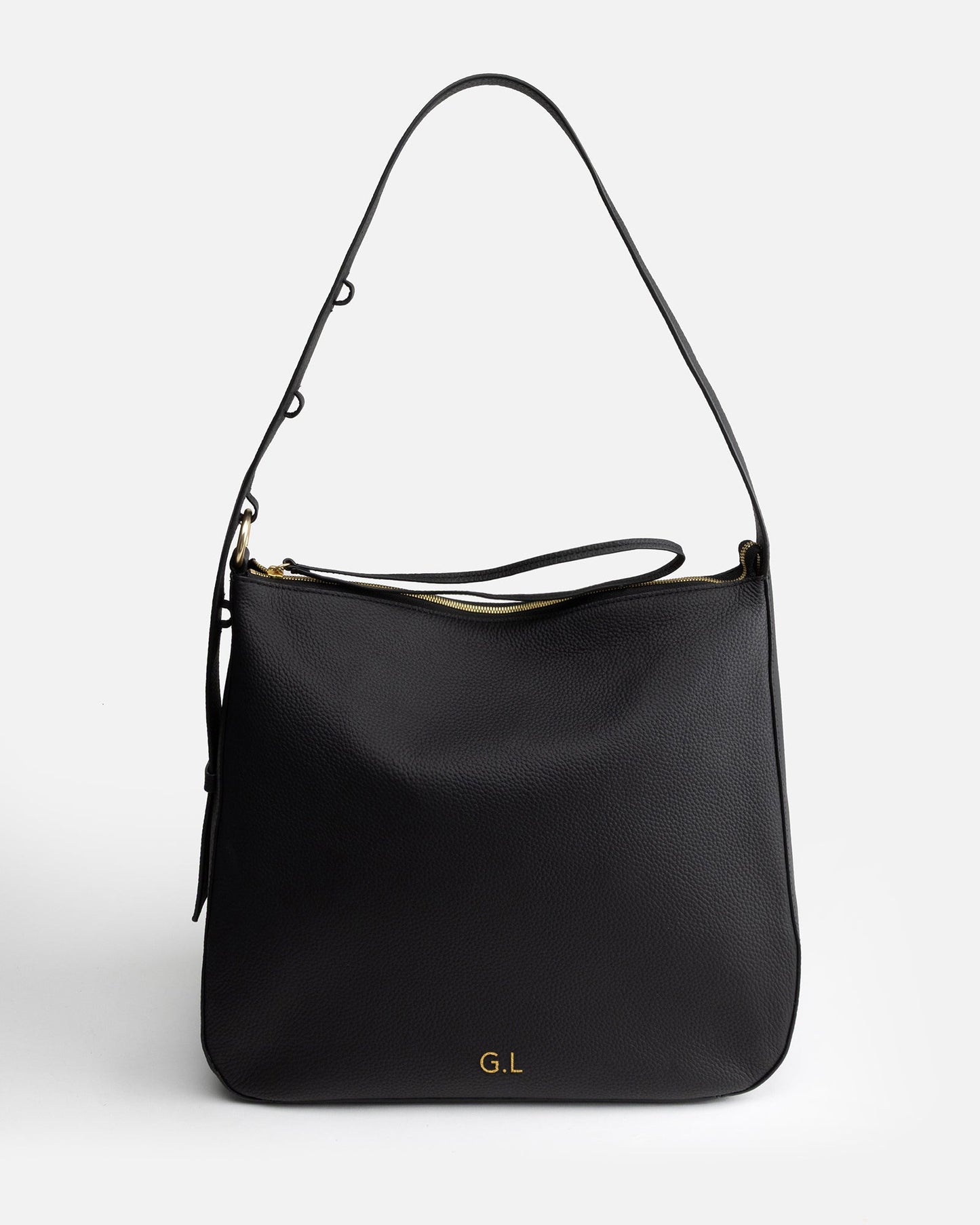 Image of Bags. Product name - Olivia Large Hobo Black in Black colour by brand - The Daily Edited